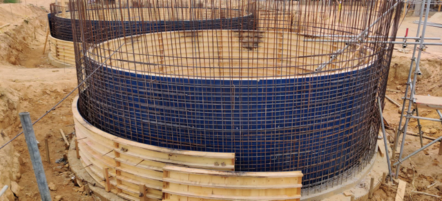 circular curved any shape Water treatment Tank Form Round Formwork for Concrete pool