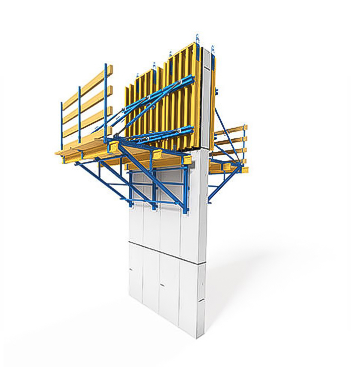 ZEEMO H20 Timber Beam Single Side Self-climbing Formwork System For Construction