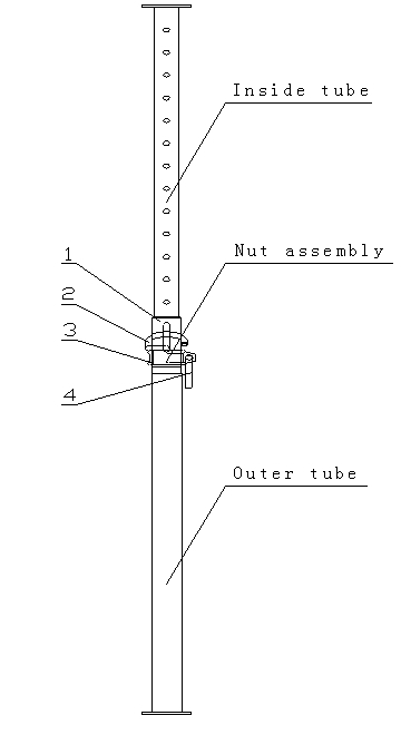 Factory direct sales scaffolding adjustable steel prop for concrete