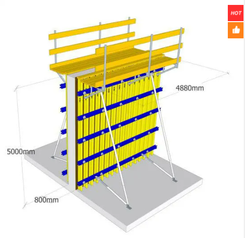 Customized Concrete Wall Formwork for Construction