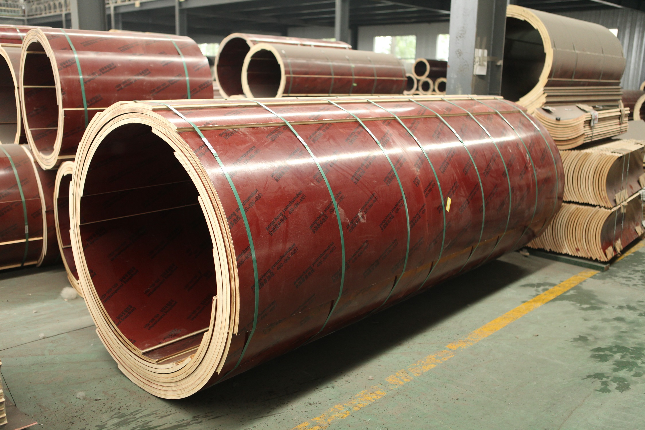 Modern Design Circular Water Tank Pillar Wood Pillar Formwork Moulds For Concrete Decorative