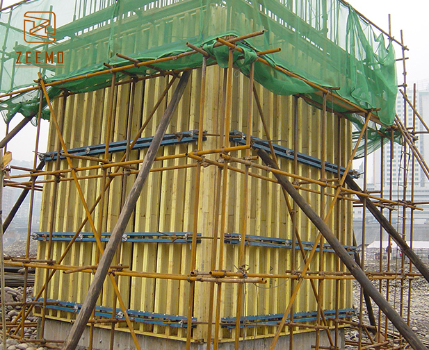 Modern Adjustable H20 Timber Column Formwork Construction Column for Mall Application