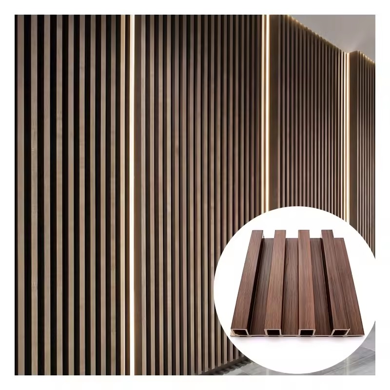 Best Price Wooden Grain PVC WPC Solid Wood Wall Panels Plastic Interior WPC Wall Panels