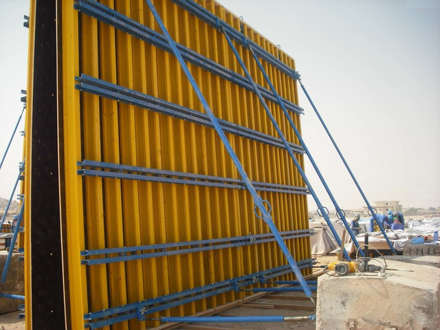 Doka Peri WALLformwork H20 system for shear wall concrete panels molds plywood beam system high efficient