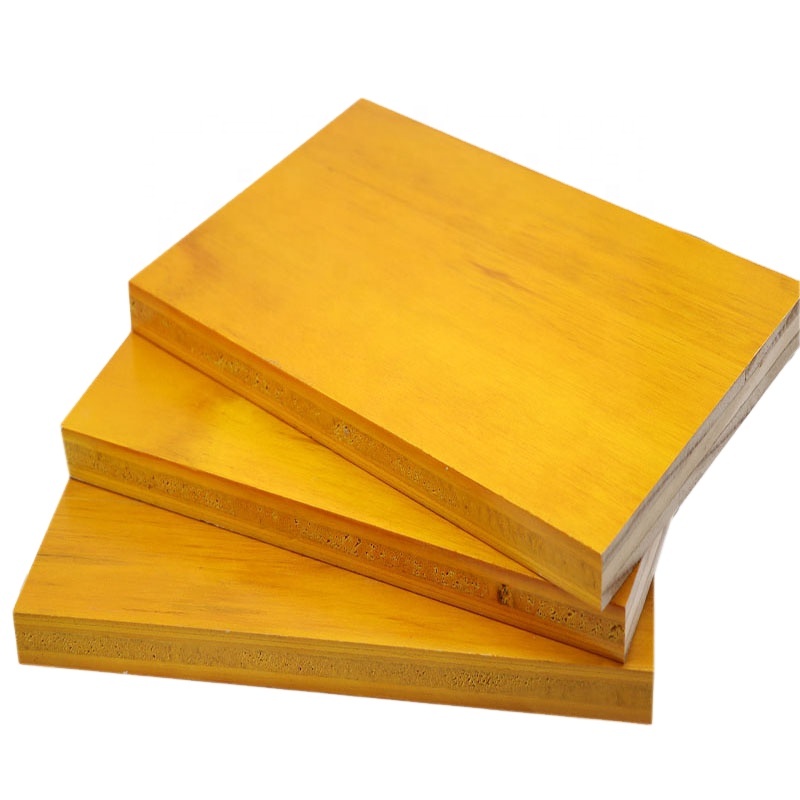 High Quality 21mm 27mm Fir Spruce Pine Core Yellow 3 Ply Yellow Shuttering Formwork Panel