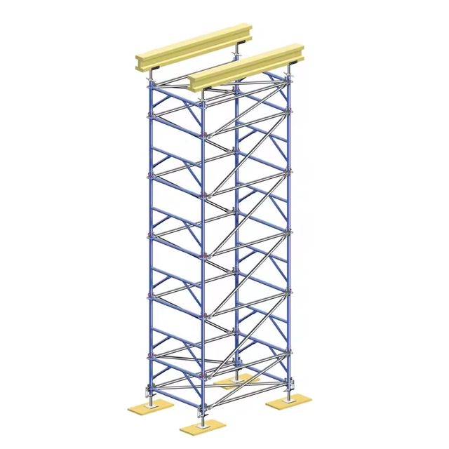 ZEEMO Heavy Duty All Round Ring Lock Scaffold For Construction Layher Galvanized Ringlock Scaffolding