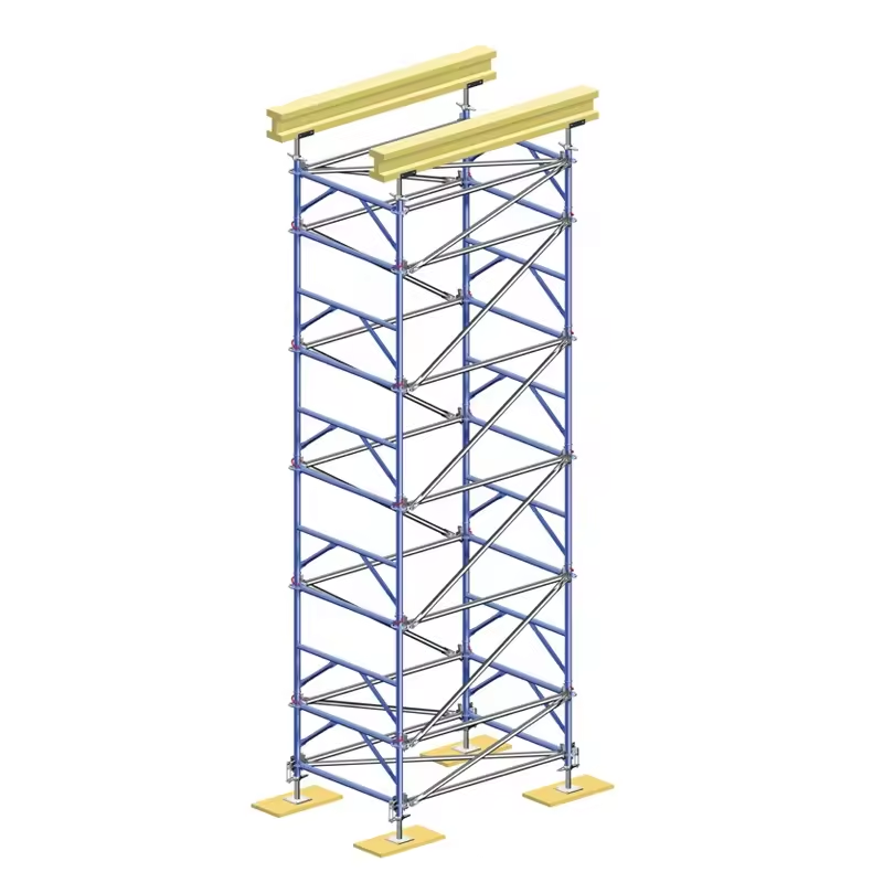 Ringlock Scaffolding tower work platform shoring H frame support construction plank GI pipe scaffold accessories ladder