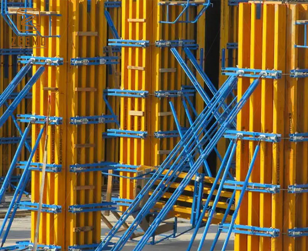 Square Concrete Column Mold Formwork Timber Beam Column Wood Formwork Concrete