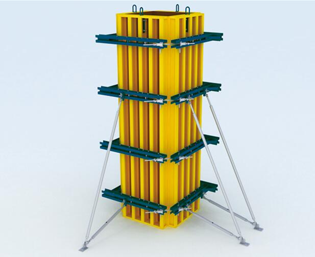 ZEEMO H20 Beam Steel Waler Adjustable Concrete Column Formwork for Construction