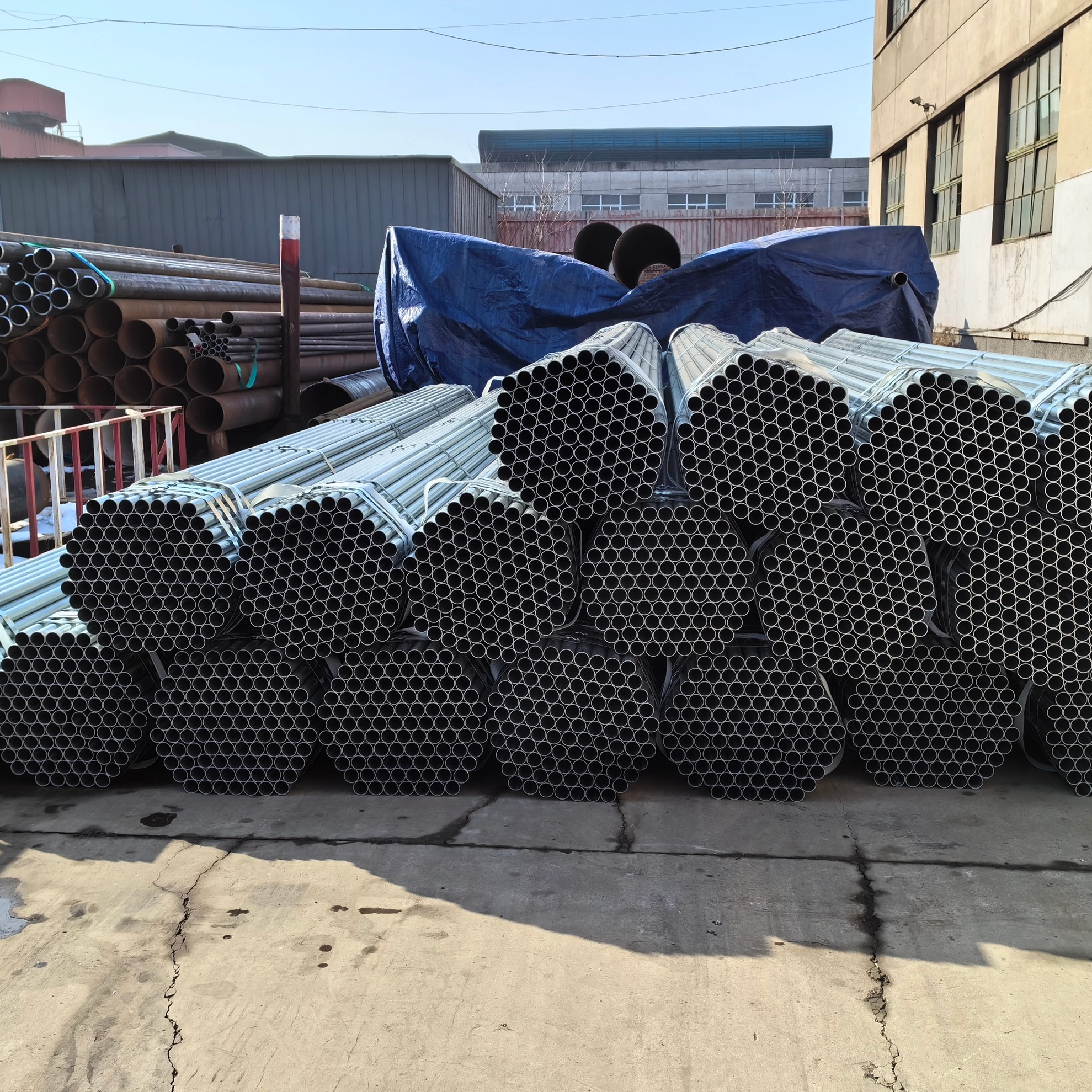 Hot Dip Galvanized Steel Pipe / GI Pipe Pre Galvanized Steel Pipe