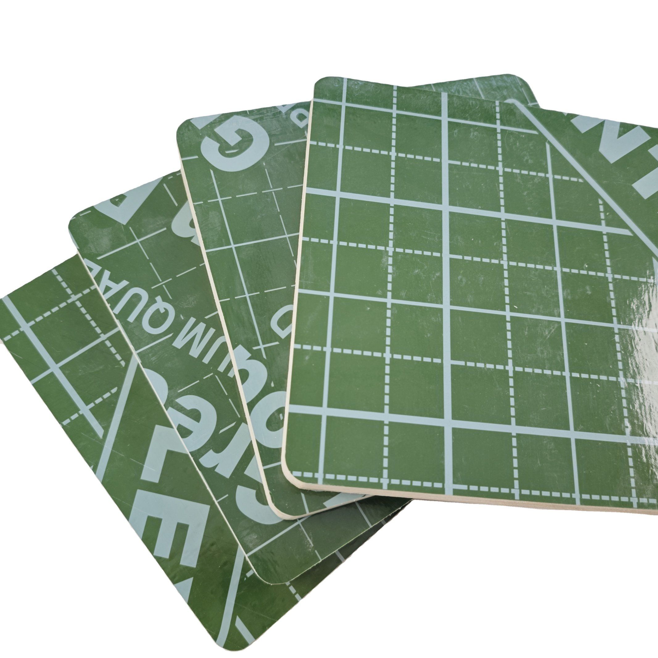 Zeemo 4*8 18mm Green PP Plastic marine plywood sheet Film Faced Plywood for Construction