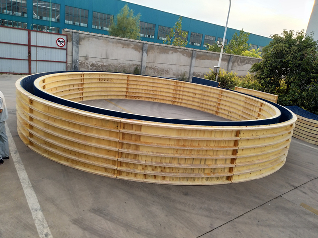 Customized shape Curved tank Formwork Circular pool Mining Refine Septic Bank Water Treatment molds concrete cast
