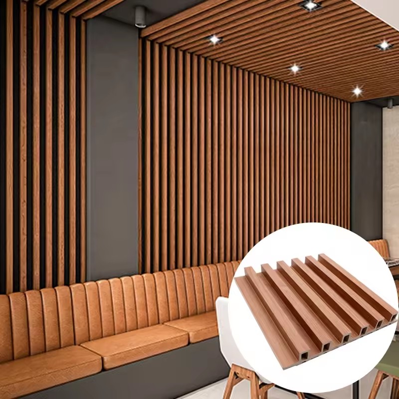 Best Price Wooden Grain PVC WPC Solid Wood Wall Panels Plastic Interior WPC Wall Panels