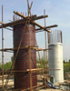 plywood circular column formwork 15, 18mm Customized diameter concrete formwork efficient save money wooden