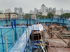 lift scaffolding Auto Climbing frame hydraulic electric formwork save cost and time for casting concrete operation platform