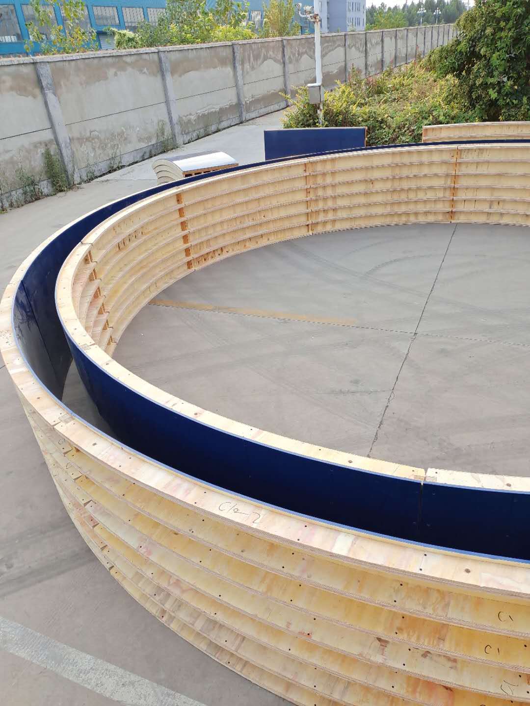 Zeemo Light Weight Timber Curved Wall Tank Formwork 