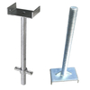 ZEEMO Q235 Galvanized Scaffolding Base Jack U Head