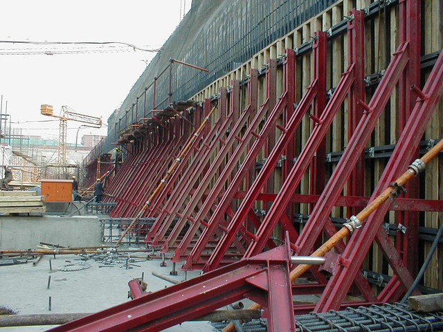 Concrete Retaining Wall Single Side Walls inside Wall Formwork Block Molds ENCOFRADOS DE LOSAS