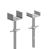 ZEEMO Q235 Galvanized Scaffolding Base Jack U Head