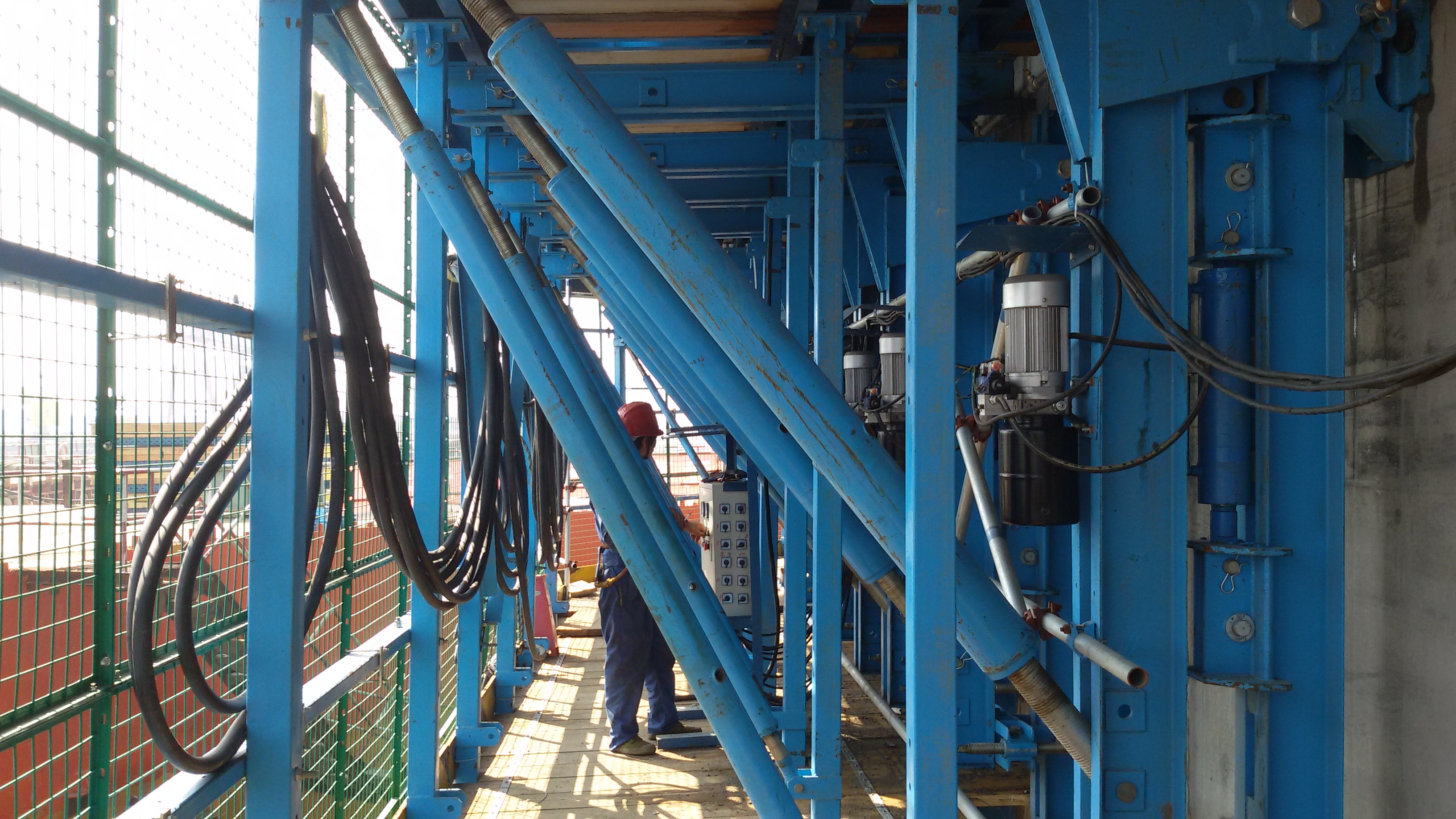 Self climbing lifting scaffolding Formwork operation platform concrete