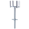 Adjustable hollow U head jack support scaffold jack base