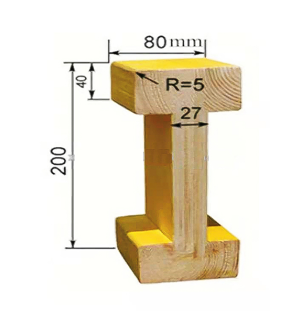 Zeemo Cheap Spruce Wood Timber H Beam for Construction