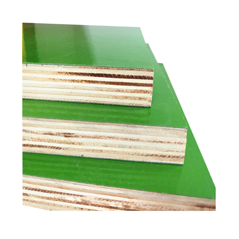 Moisture-proof zeemo 2400x1200mm pp shuttering film faced green color plywood