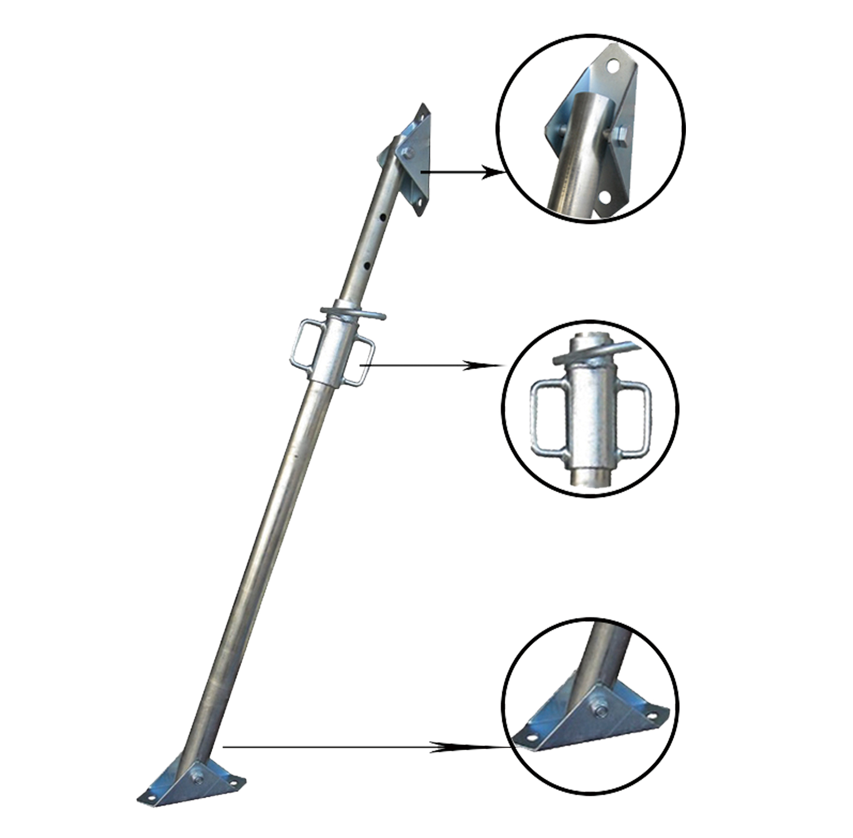 Zeemo construction adjustable steel scaffolding floor props