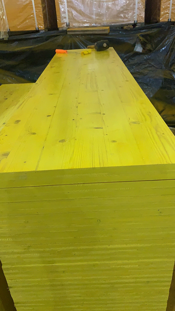 21/27mm thickness spruce Doka Peri European Standard phenolic yellow painting customized size concrete factory