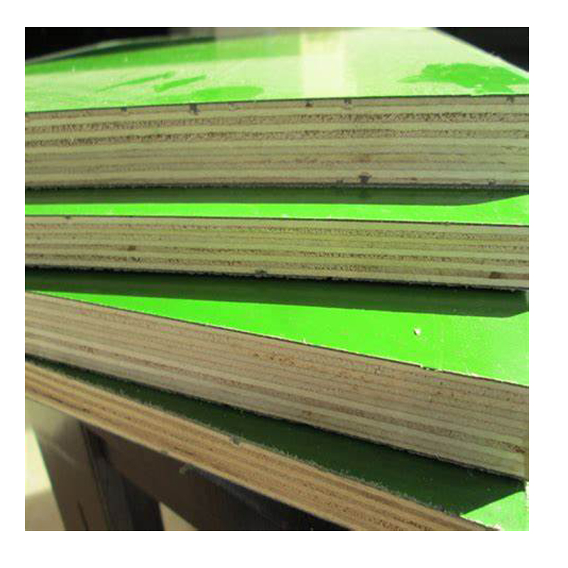 Moisture-proof zeemo 2400x1200mm pp shuttering film faced green color plywood