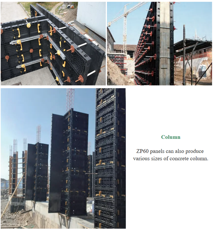 Factory Direct Sales ECO-friendly Low Cost Light Resable And Modular Concrete Square Column Formwork System