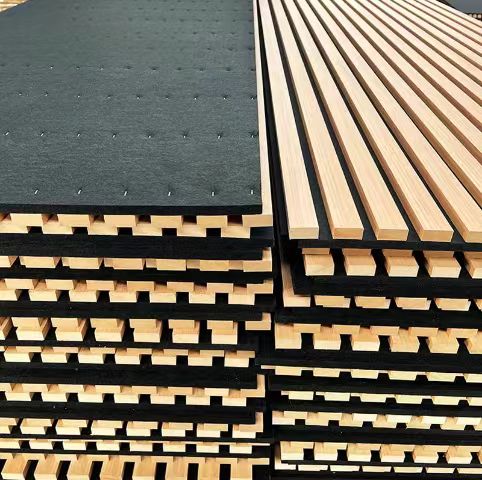 2024 new Wholesale Custom Wood Acoustic Panel Sound Proof Acoustic Slat Wall Panels