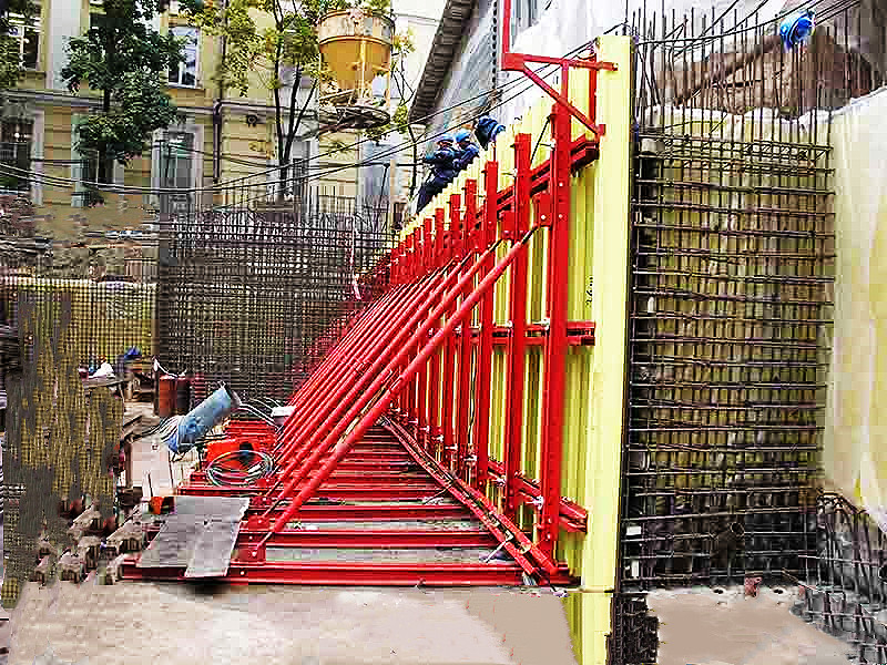 Concrete Retaining Wall Single Side Walls inside Wall Formwork Block Molds ENCOFRADOS DE LOSAS