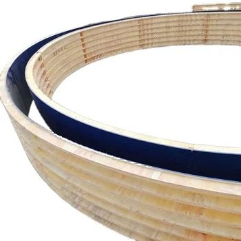 Material plywood tank formwork circular curved customized shape concrete cast mining refine septic bank water treatment