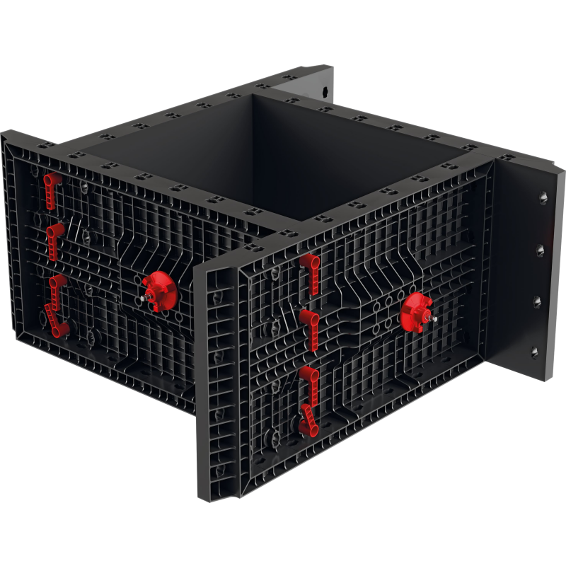 Reusable ABS Plastic Modular Formwork System for Concrete Construction