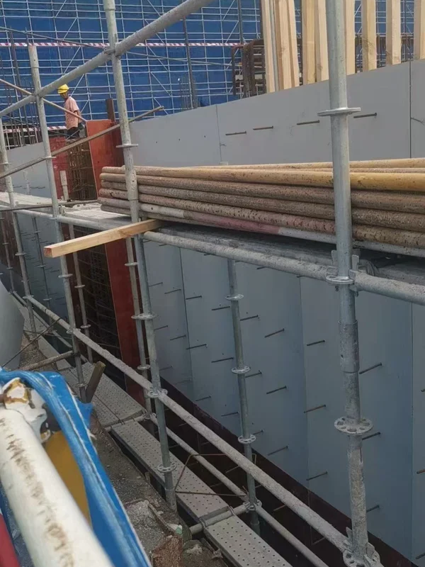 PP plastic formwork application in a Colombia construction project