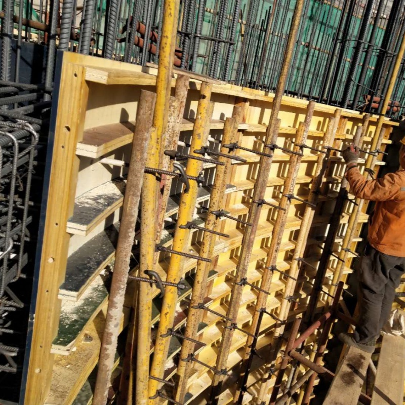 Reusable Curved Concrete Formwork Water Treatment Formwork for Water Tank Swimming Pool Circular Wall Construction
