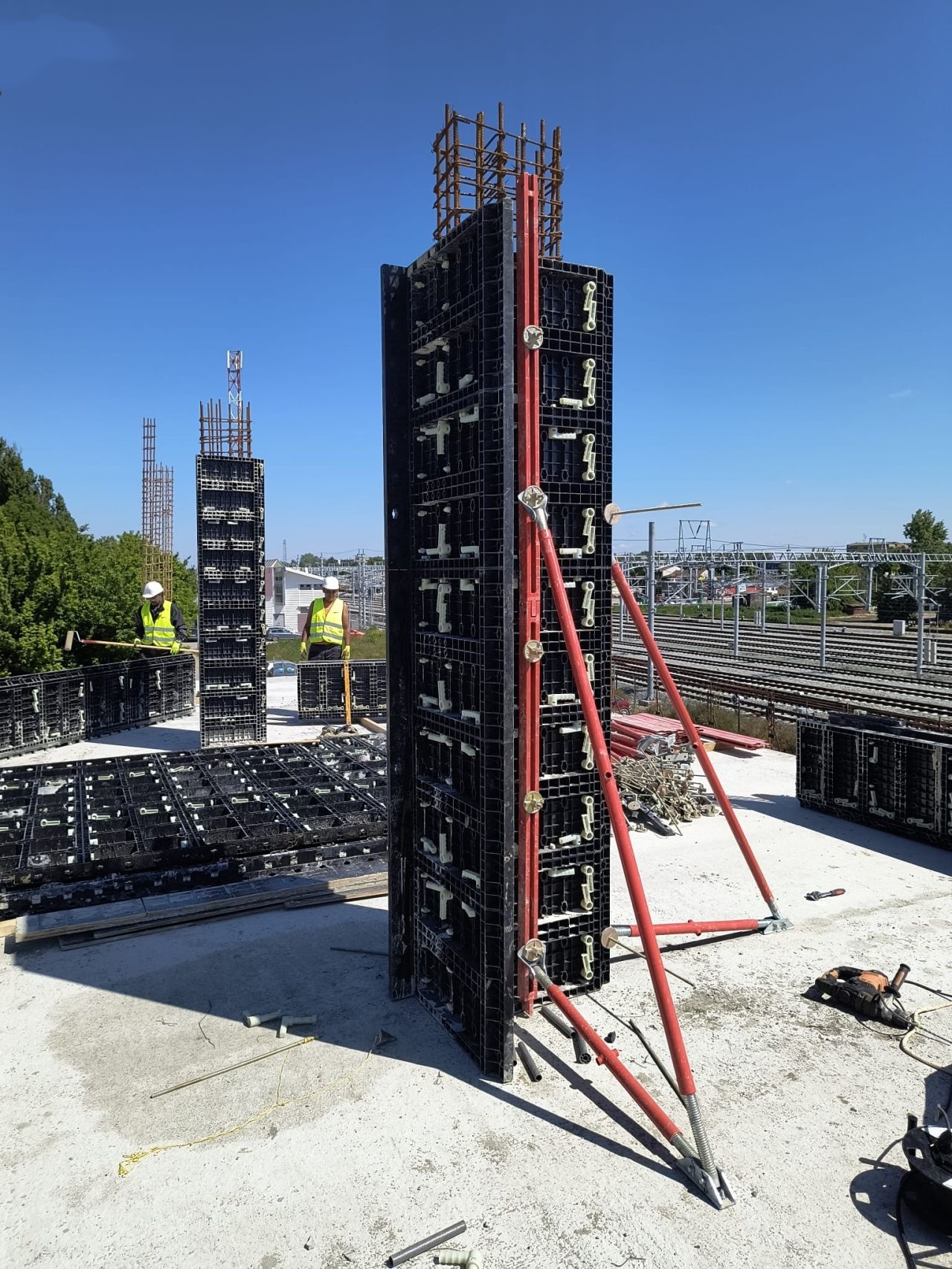 Reusable ABS Plastic Modular Formwork System for Concrete Construction