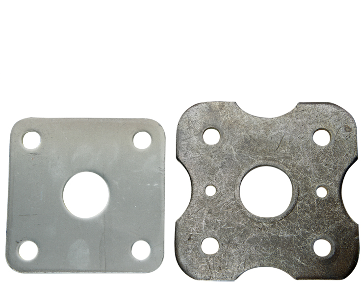 Adjustable steel prop base plate