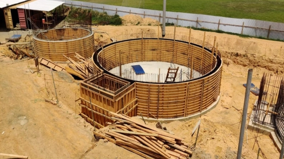 Water Tank Formwork & Round Column Formwork for The Trinity Water Treatment Plant in Trinidad & Tobago Project